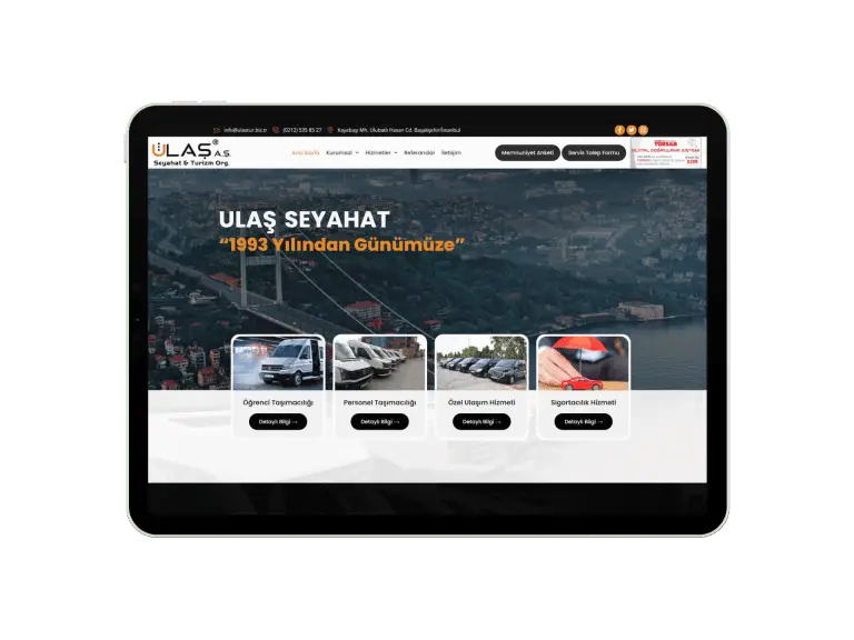 Ulaş Seyahat ve Turizm Web Tasarım