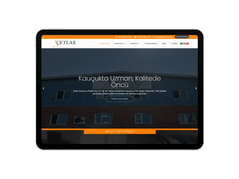 cetlas kaucuk web tasarim