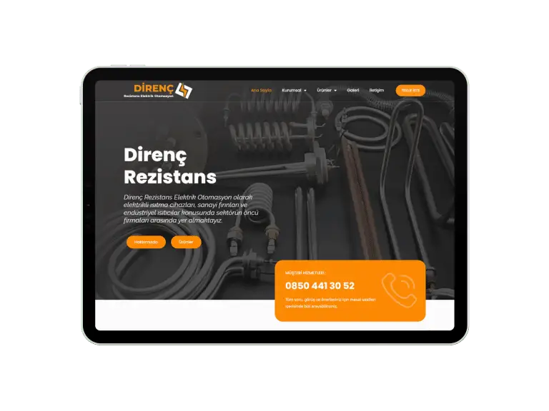 Direnç Rezistans Web Tasarım