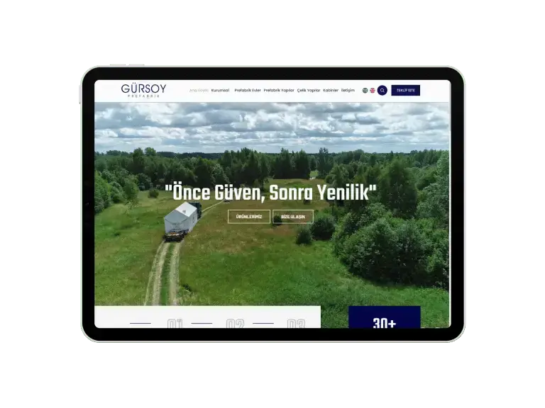 Gürsoy Prefabrik Web Tasarım