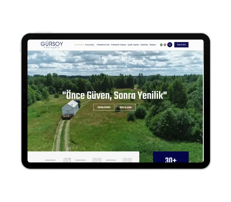 Gürsoy Prefabrik Web Tasarım